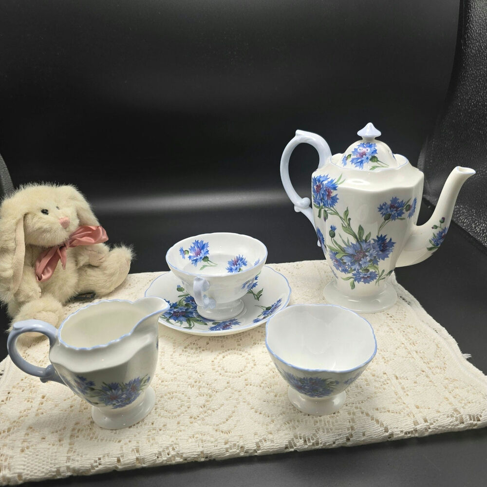 Hammersley & Co Tea Set Bone China England 5 piece